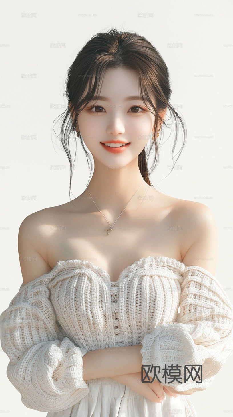 美女人物肖像挂画装饰画