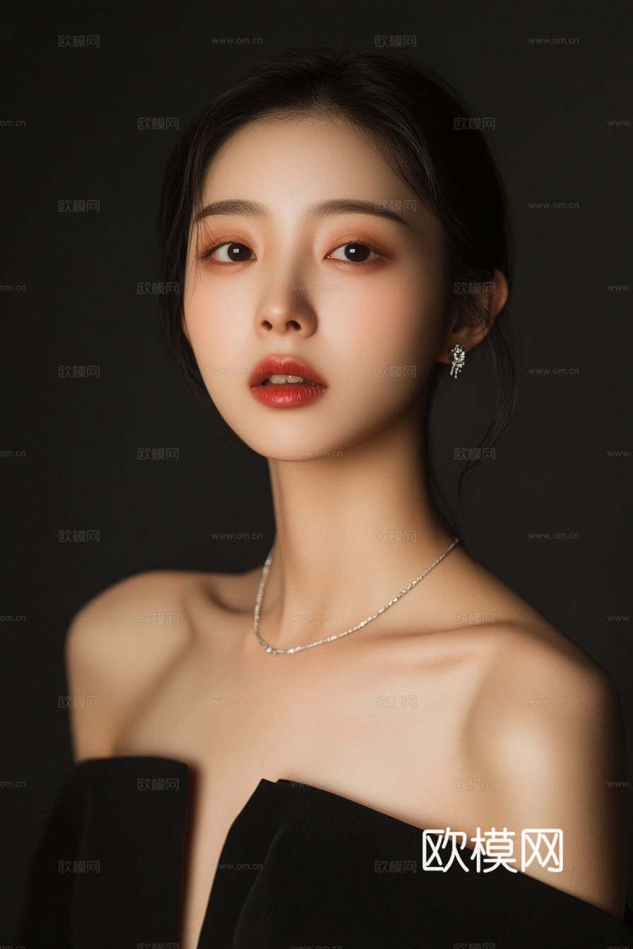 美女人物肖像挂画装饰画