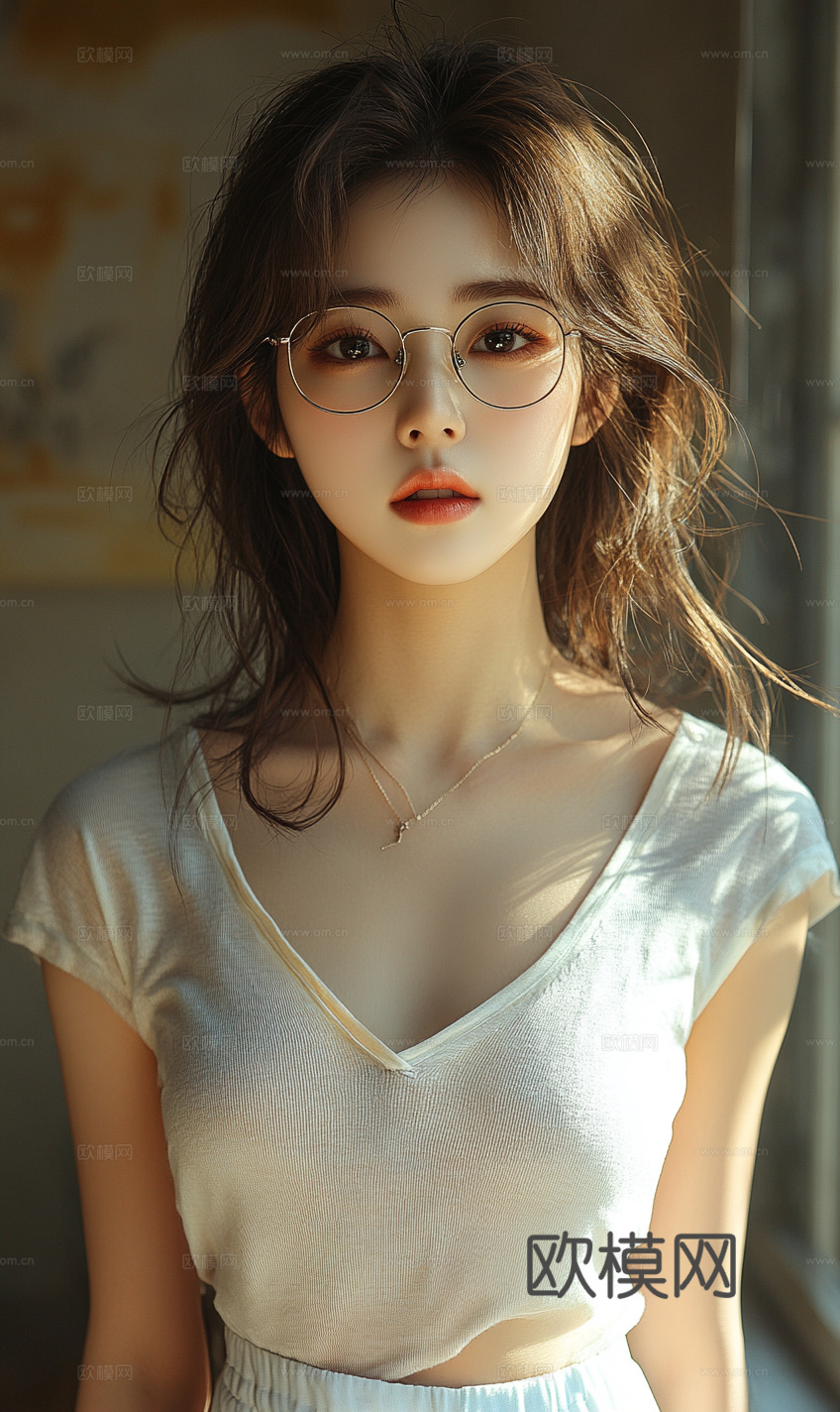美女人物肖像挂画装饰画