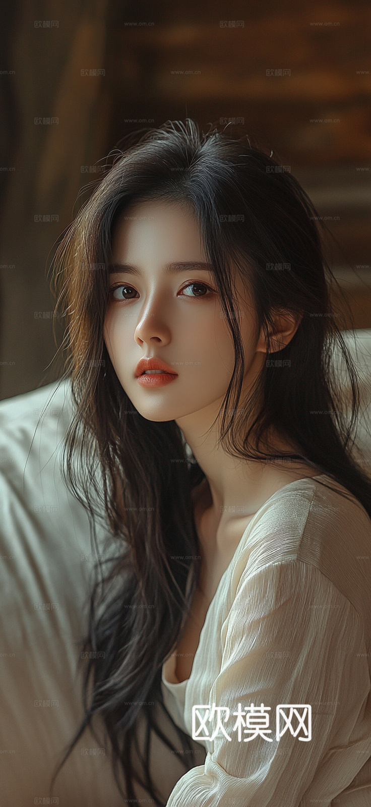 美女人物肖像挂画装饰画