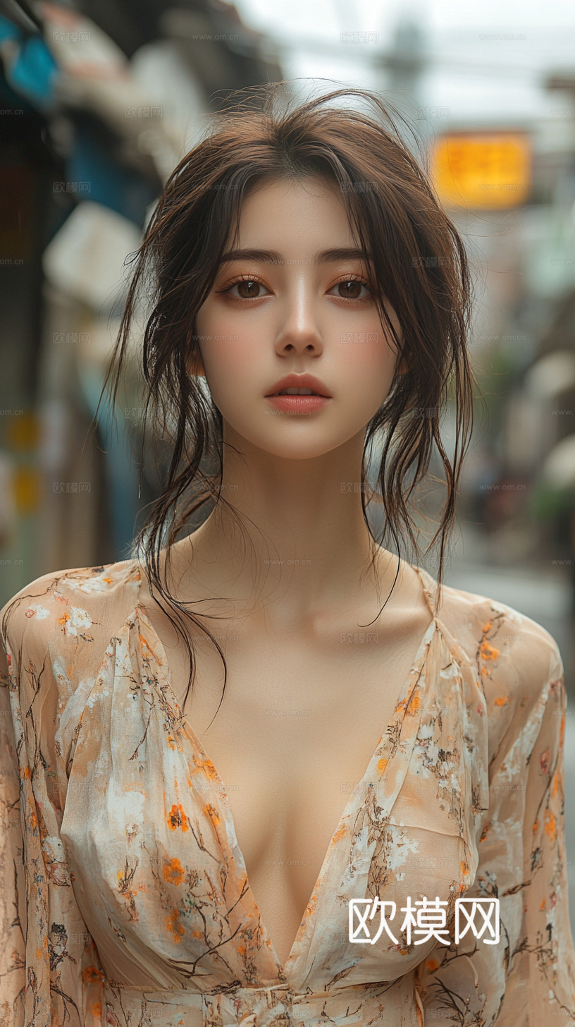 美女人物肖像挂画装饰画
