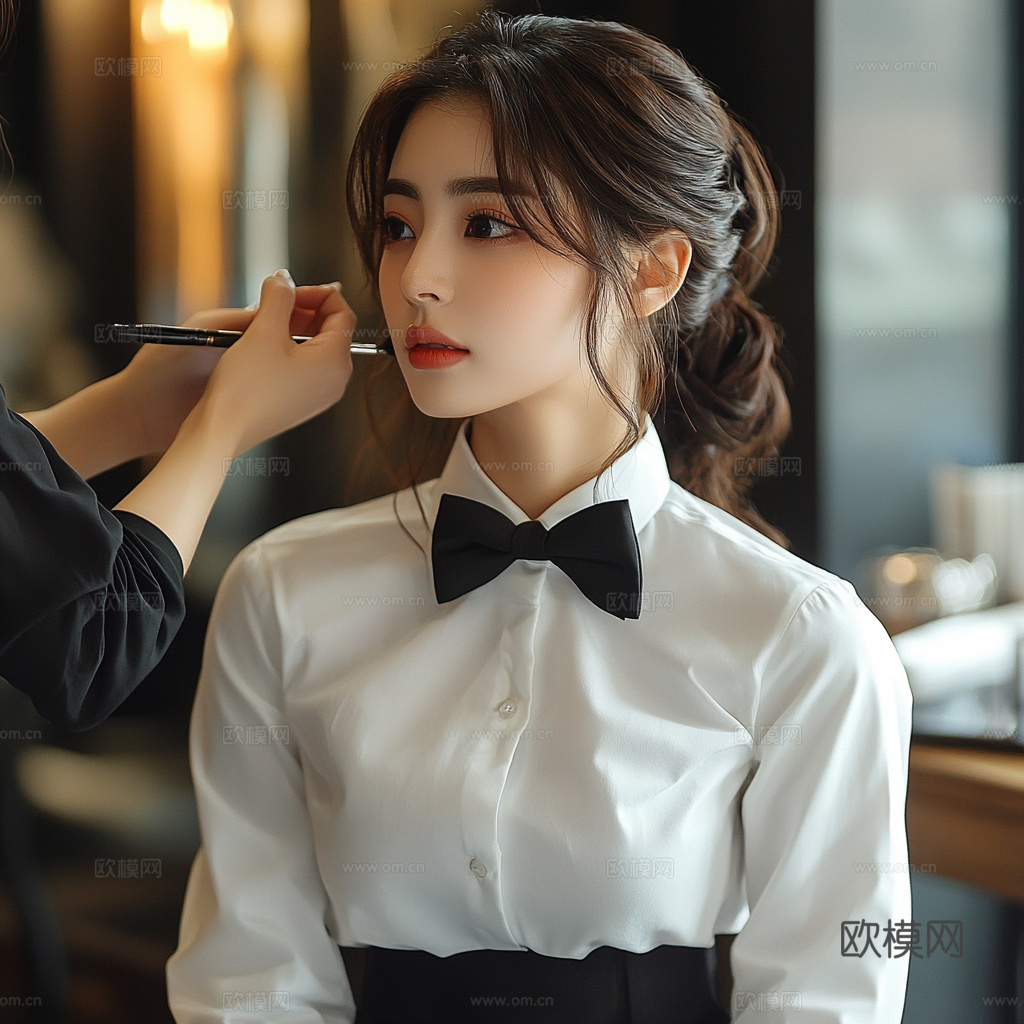 美女人物肖像挂画装饰画下载（渲染图3）