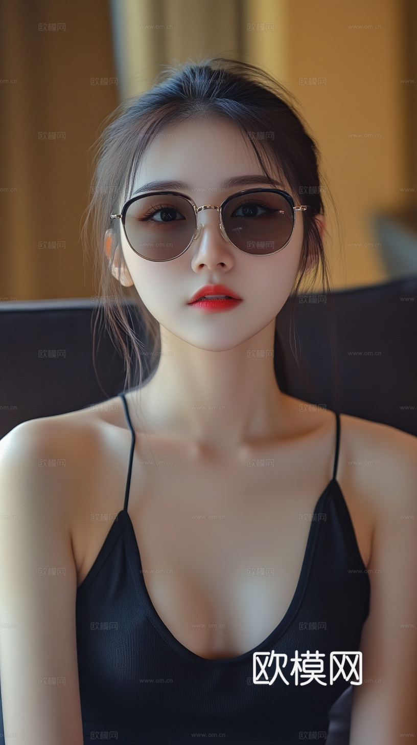 美女人物肖像挂画装饰画
