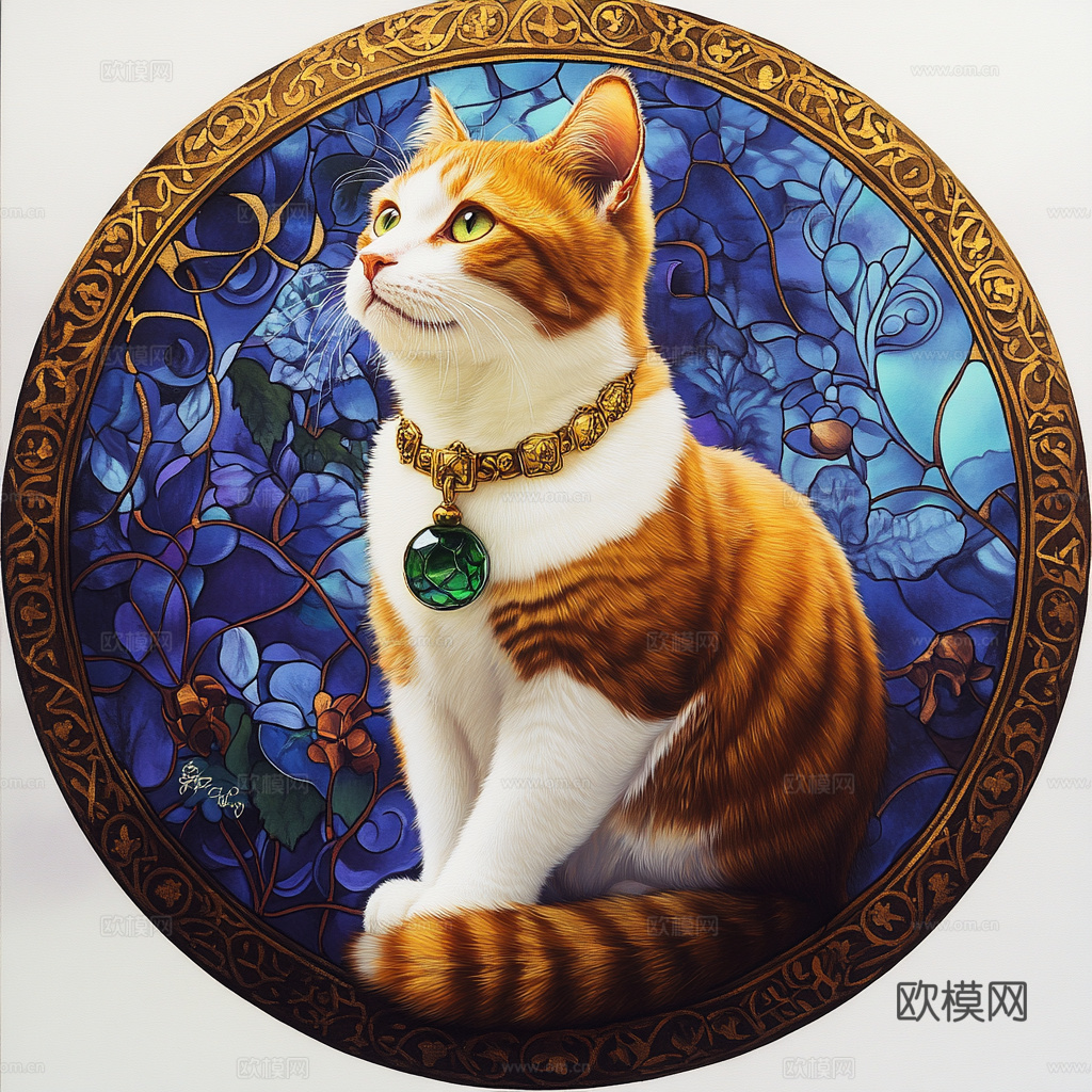 手绘动物装饰画