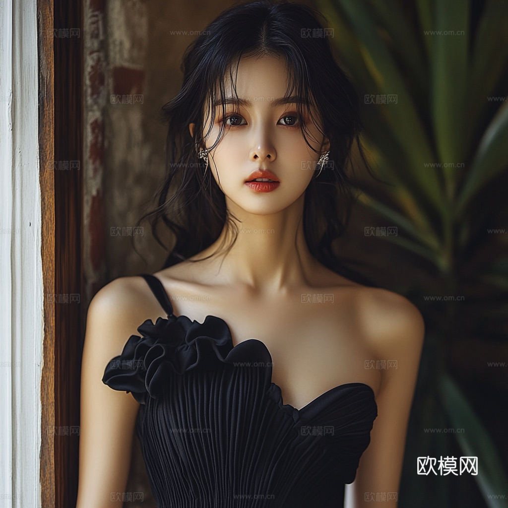 美女人物肖像挂画装饰画
