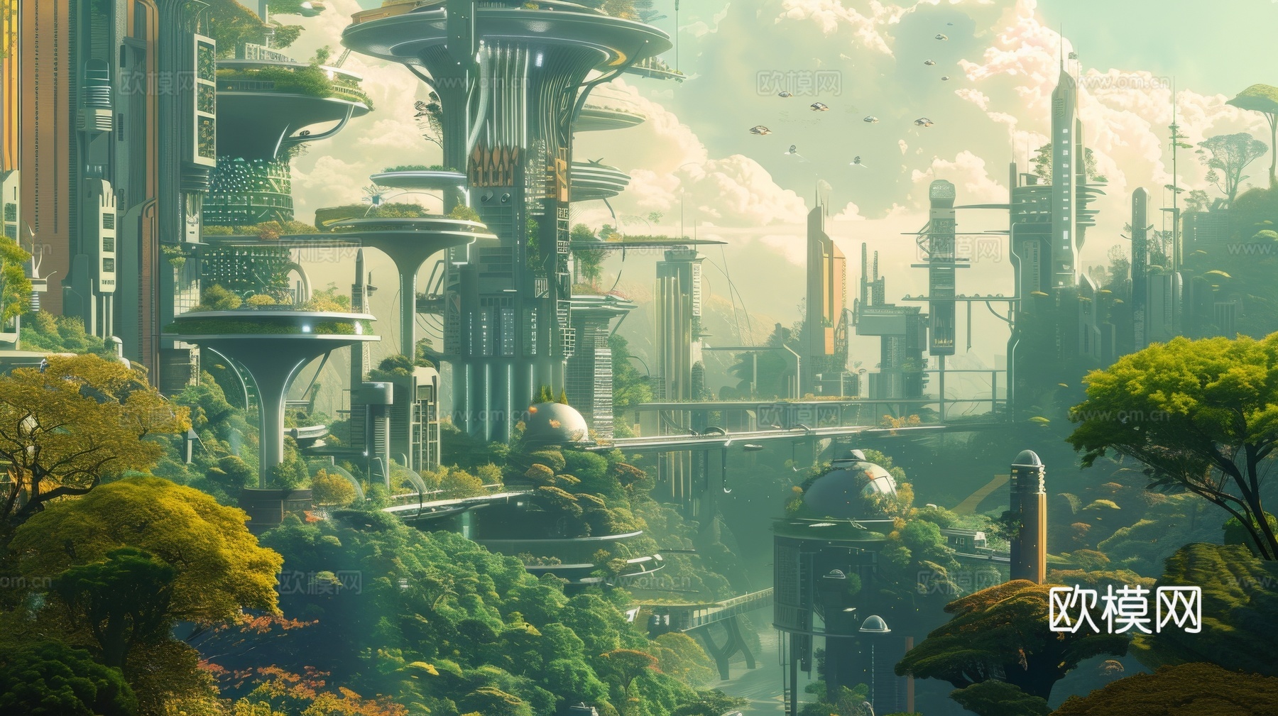 外景未来科幻城市下载（渲染图7）