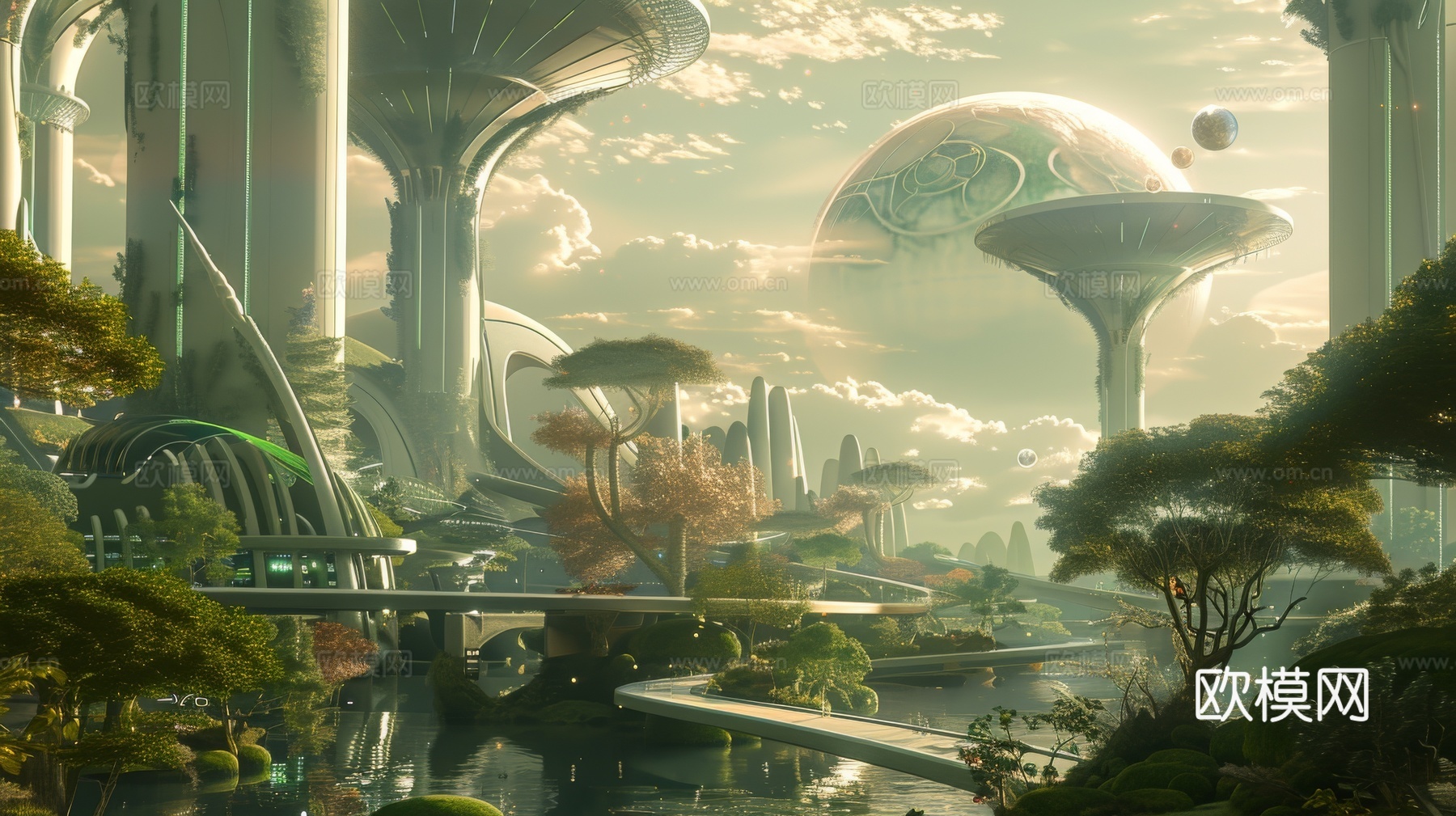 外景未来科幻城市下载（渲染图4）