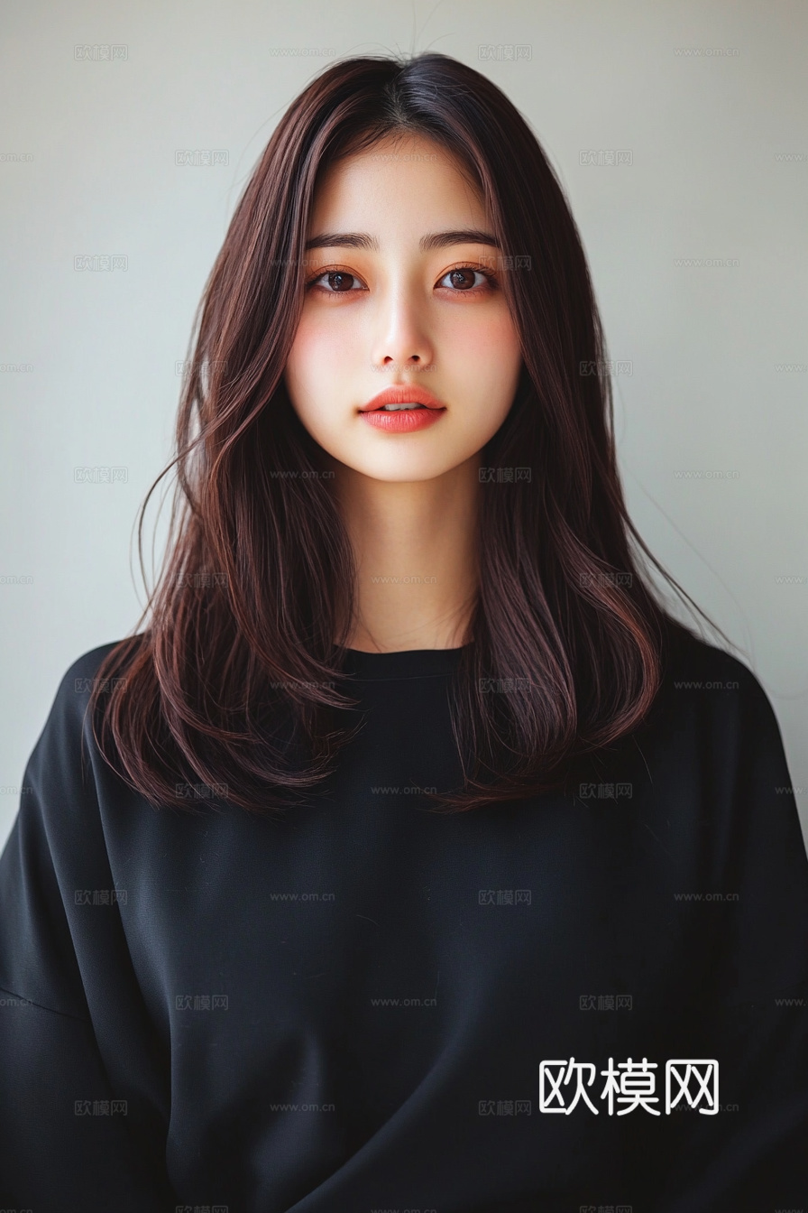 美女人物肖像挂画装饰画下载（渲染图8）