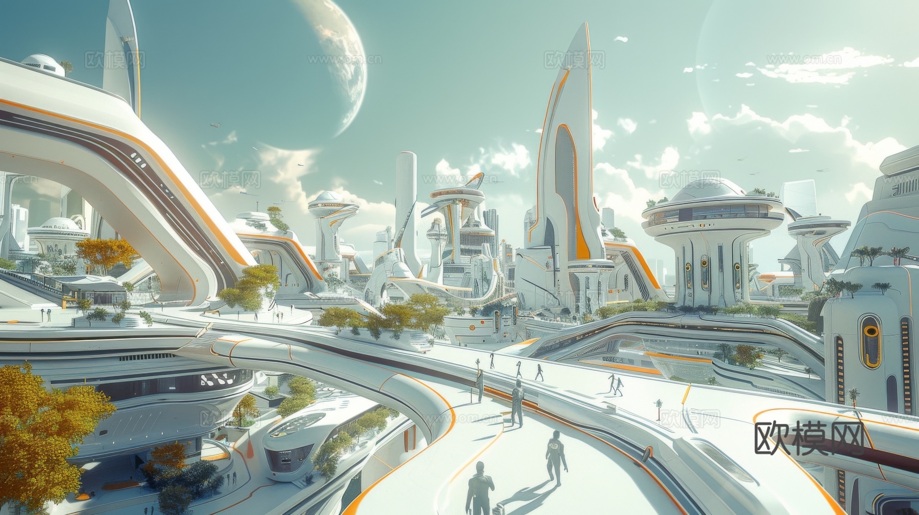 外景未来科幻城市下载（渲染图7）