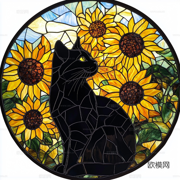 手绘动物装饰画下载(渲染图7)