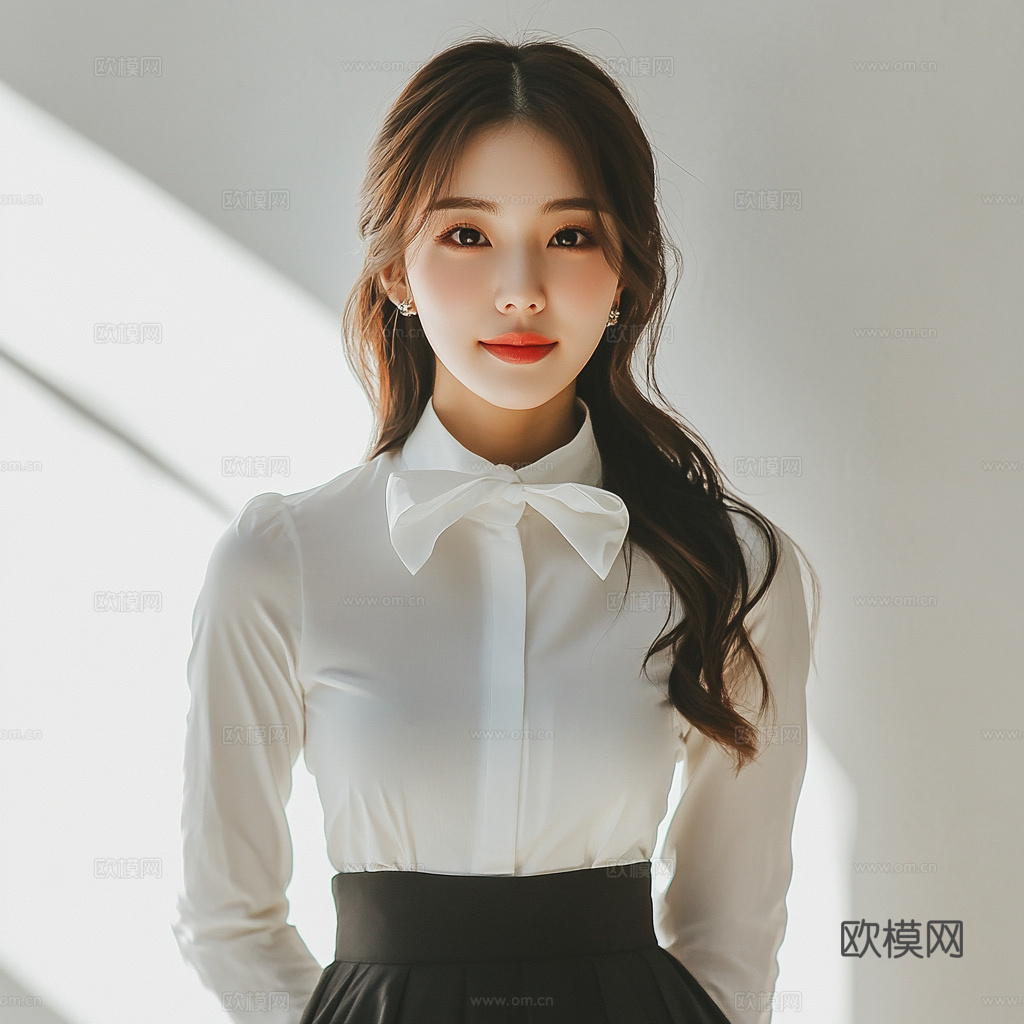 美女人物肖像挂画装饰画下载（渲染图4）