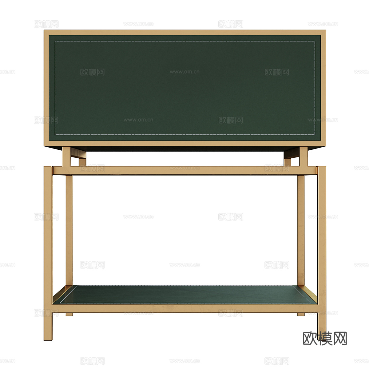 新中式轻奢床头柜3d模型