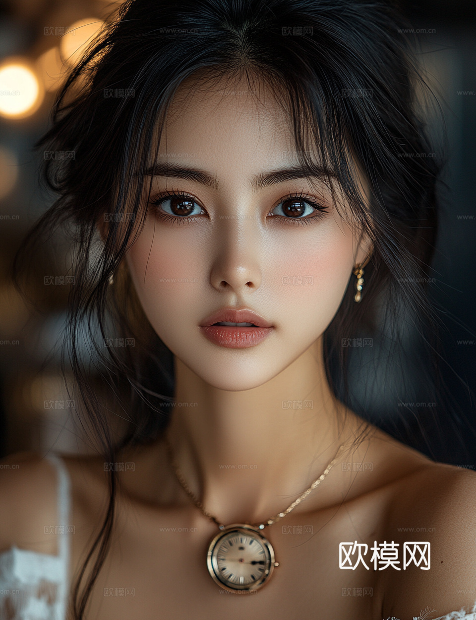 美女人物肖像挂画装饰画