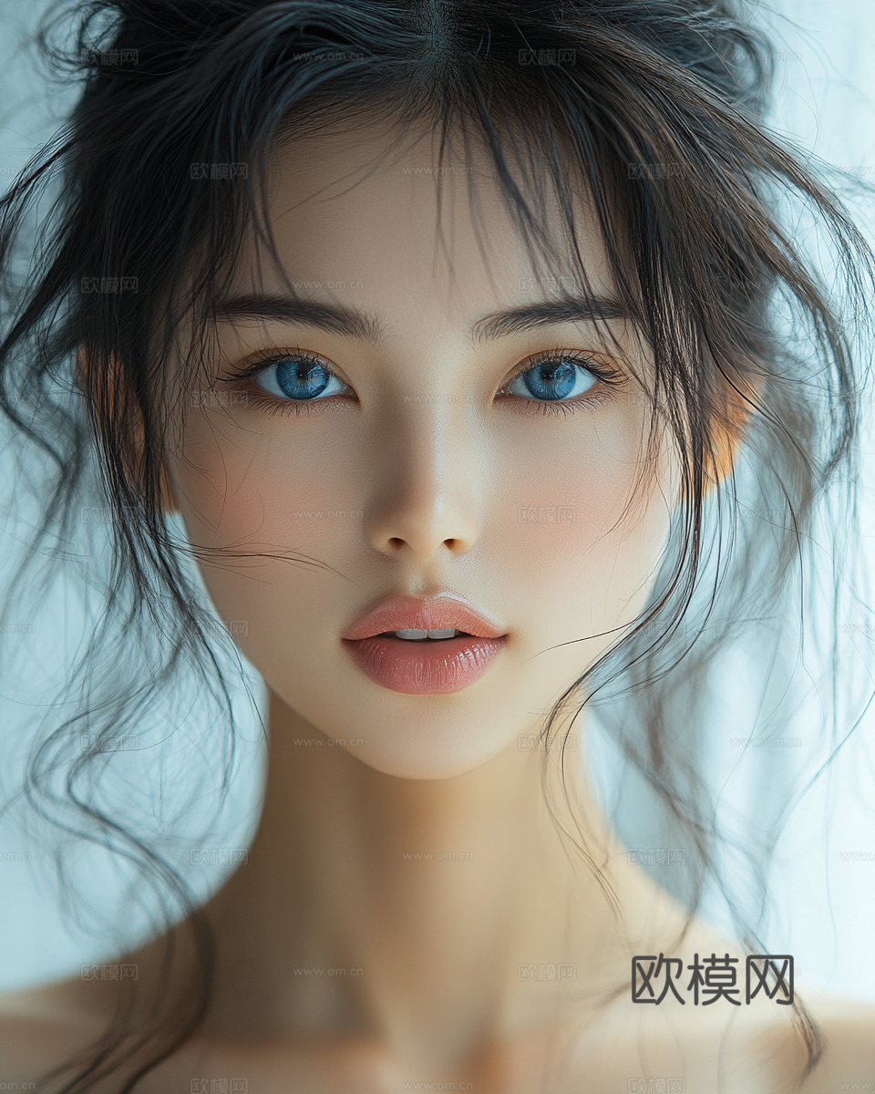美女人物肖像挂画装饰画下载（渲染图7）