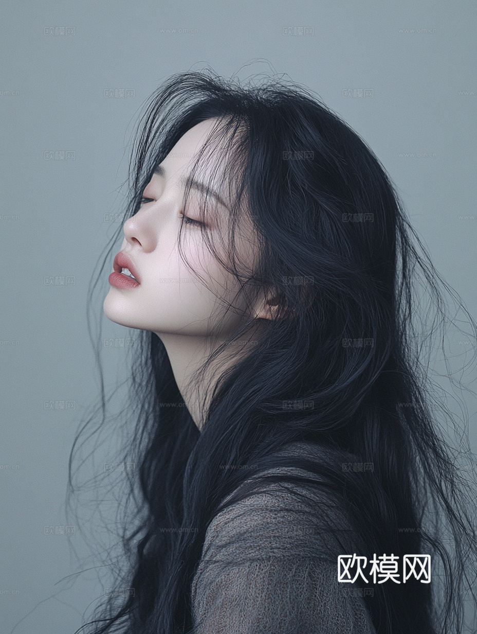 美女人物肖像挂画装饰画
