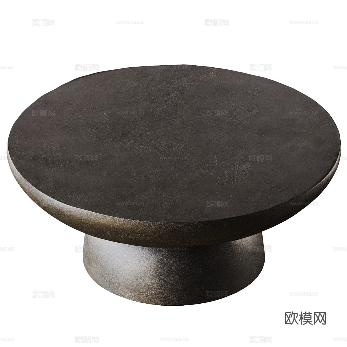 现代意式轻奢圆茶几3d模型