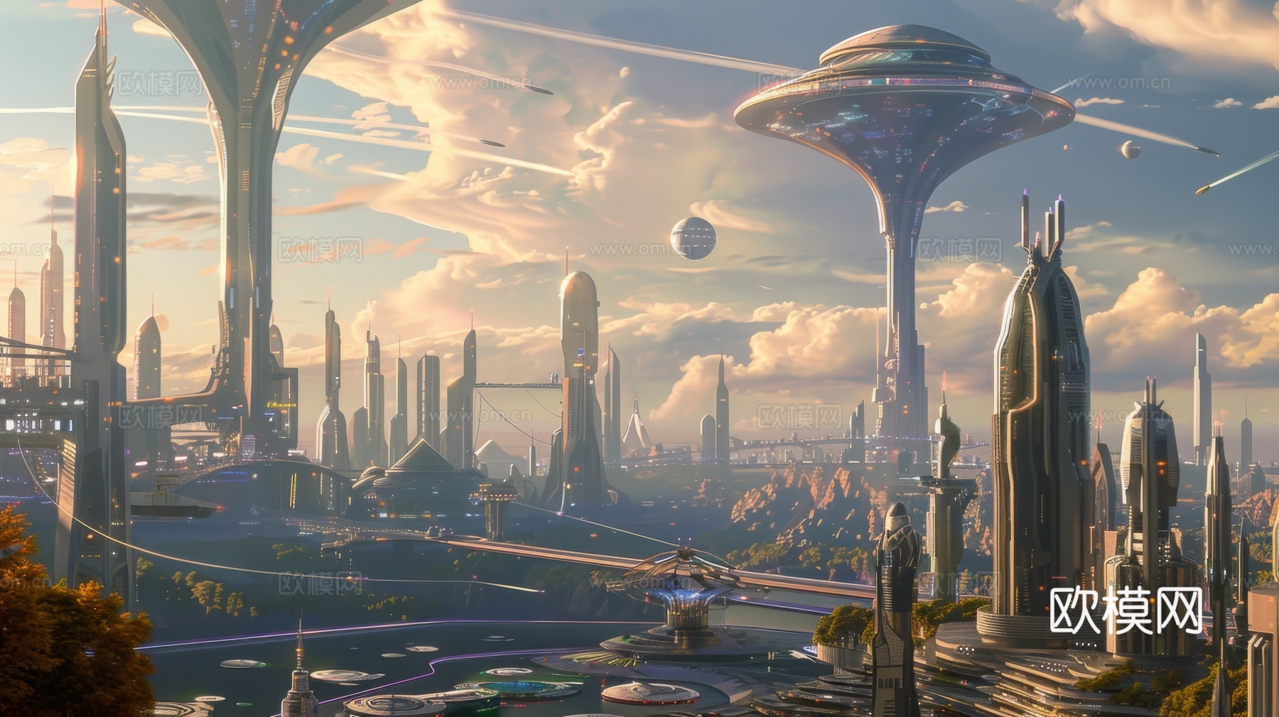 外景未来科幻城市下载（渲染图2）
