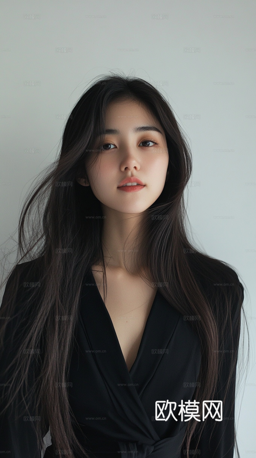 美女人物肖像挂画装饰画