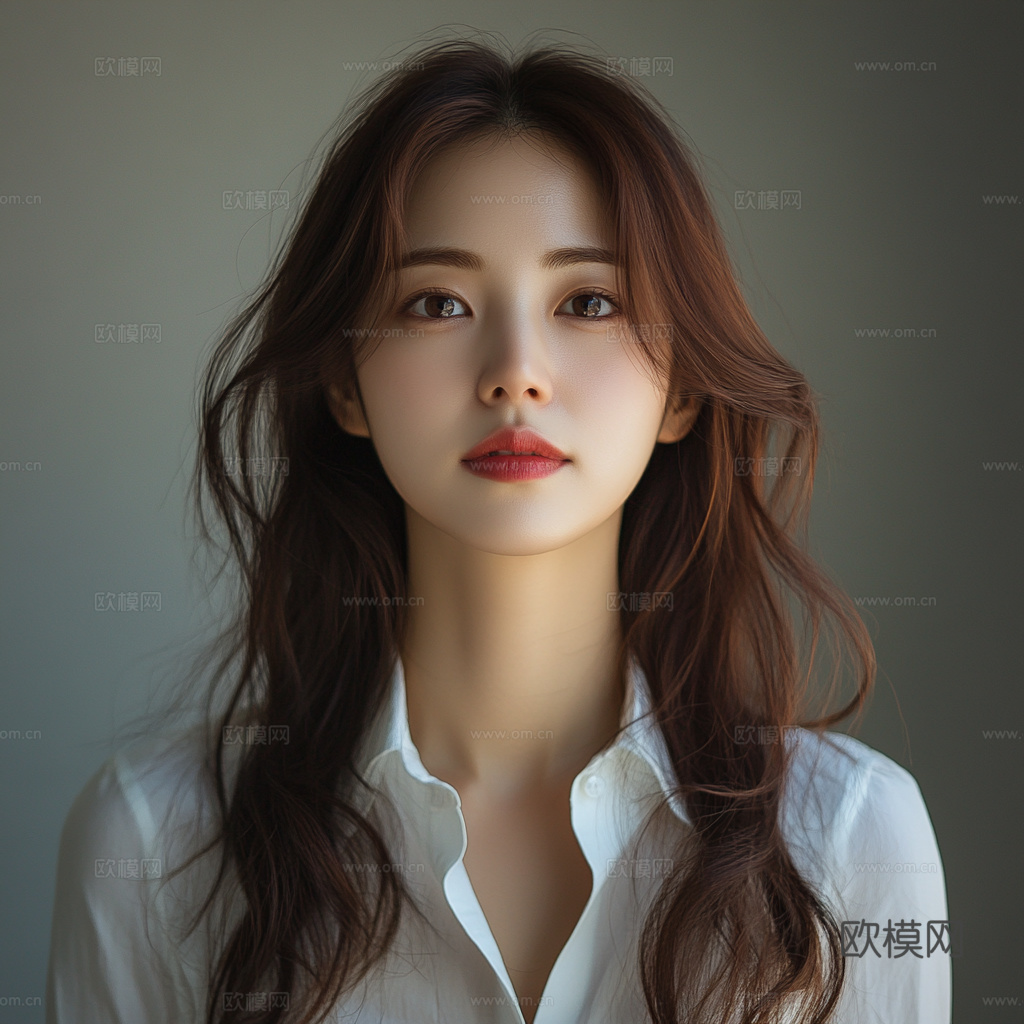 美女人物肖像挂画装饰画