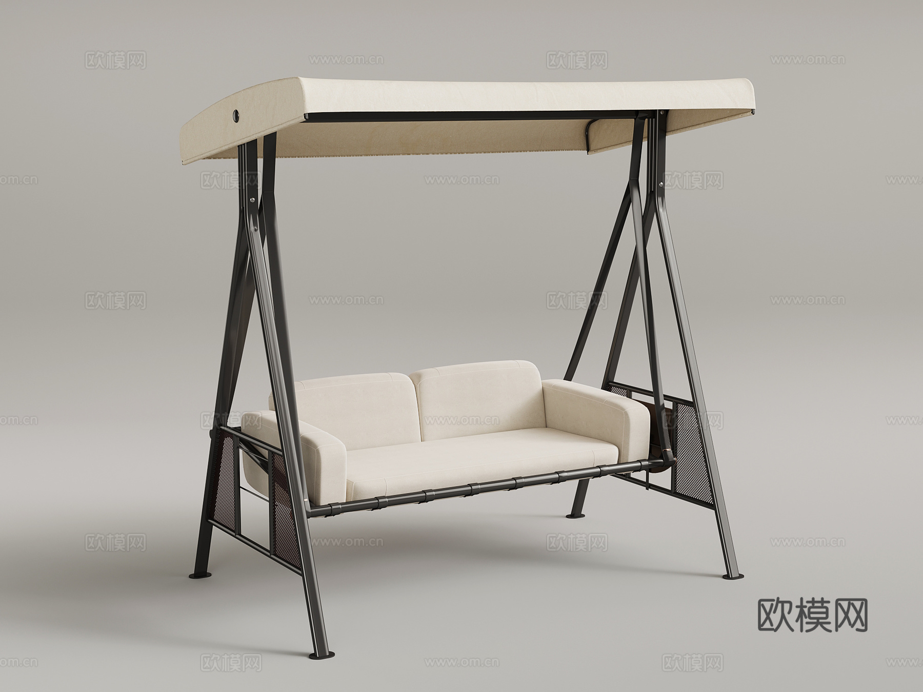 现代秋千 户外秋千椅3d模型