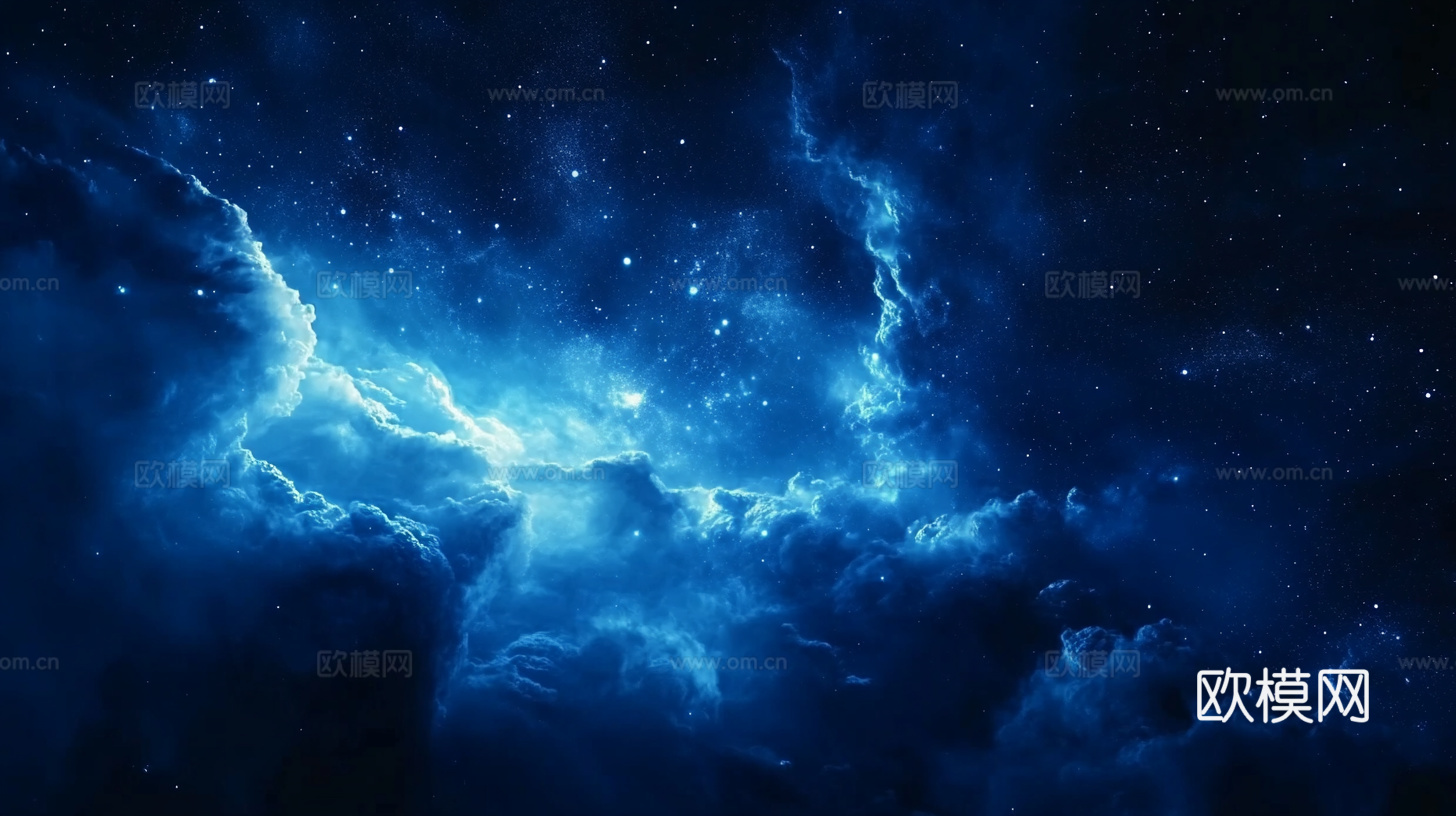 梦幻云彩科幻电视屏幕