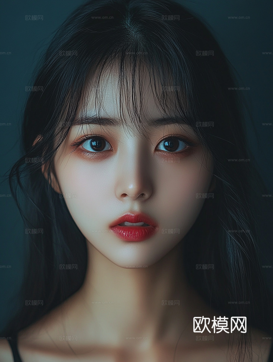 美女人物肖像挂画装饰画