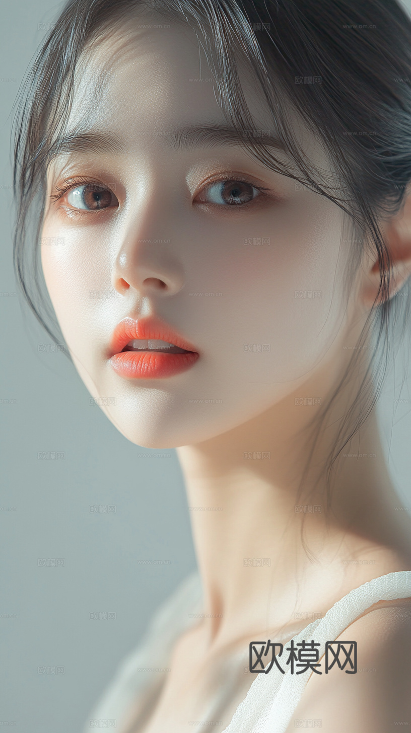 美女人物肖像挂画装饰画下载（渲染图5）