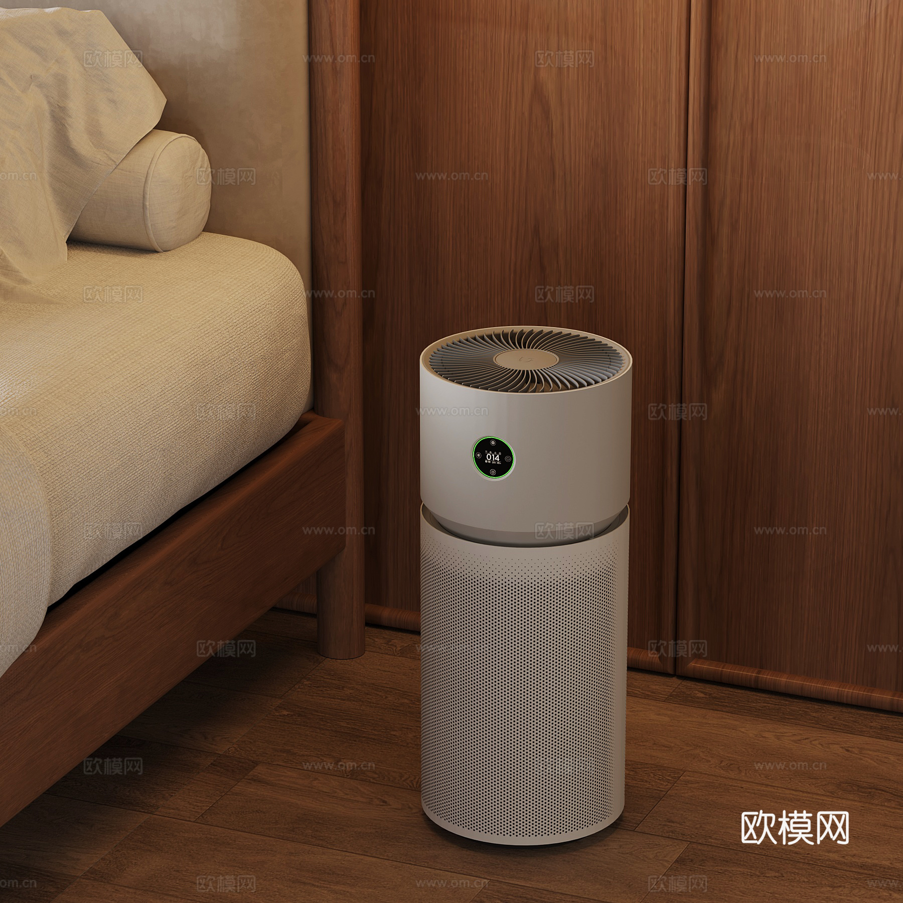其他电器 现代空气净化器su模型