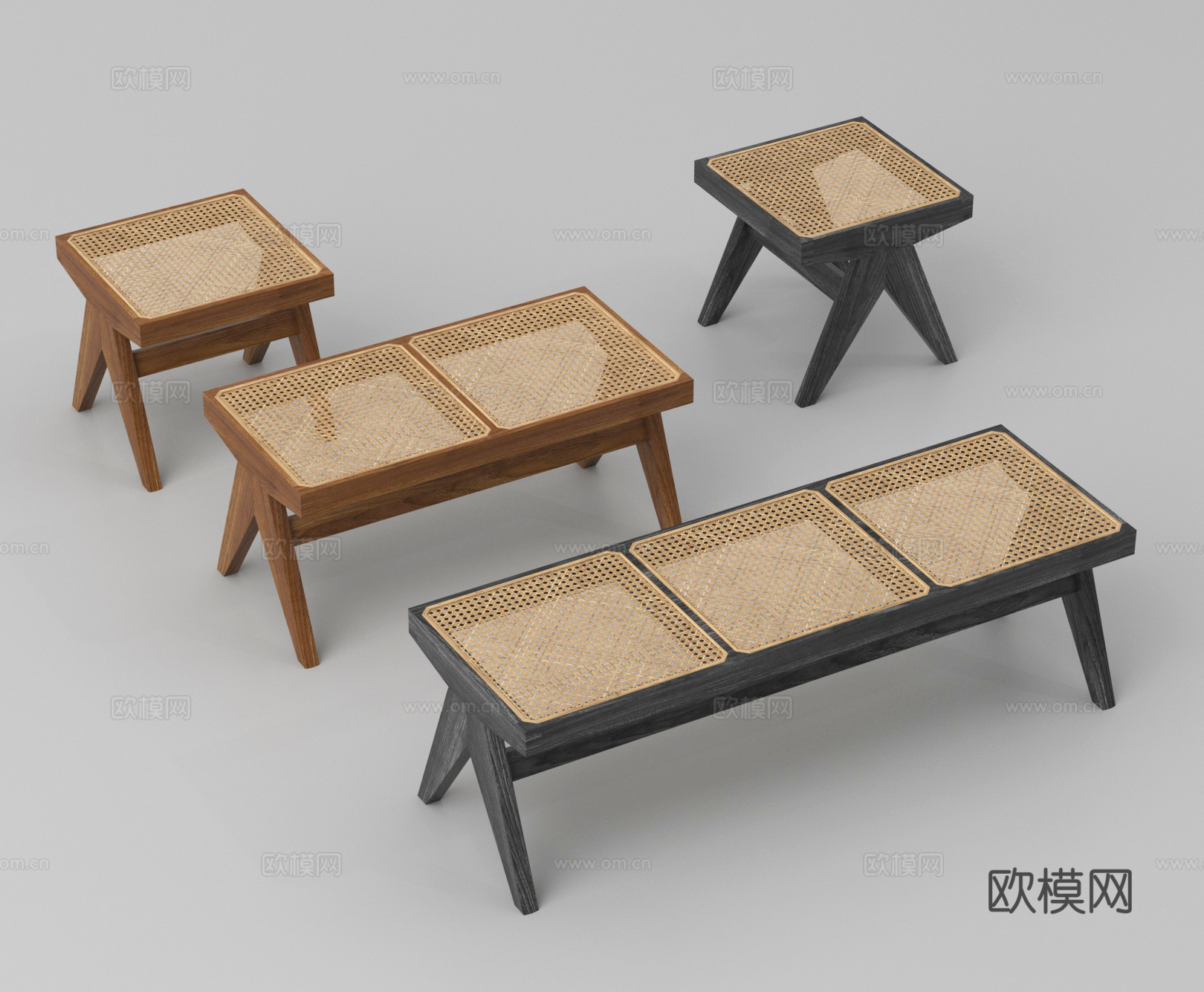 凳子  长条凳 木头凳 换鞋凳su模型