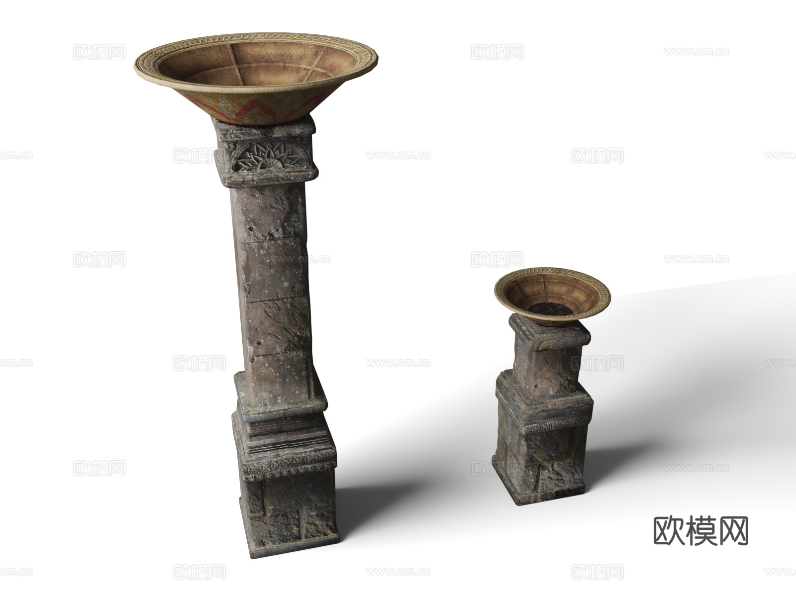 火盆  神秘古遗迹失落帝国探险元素3d模型