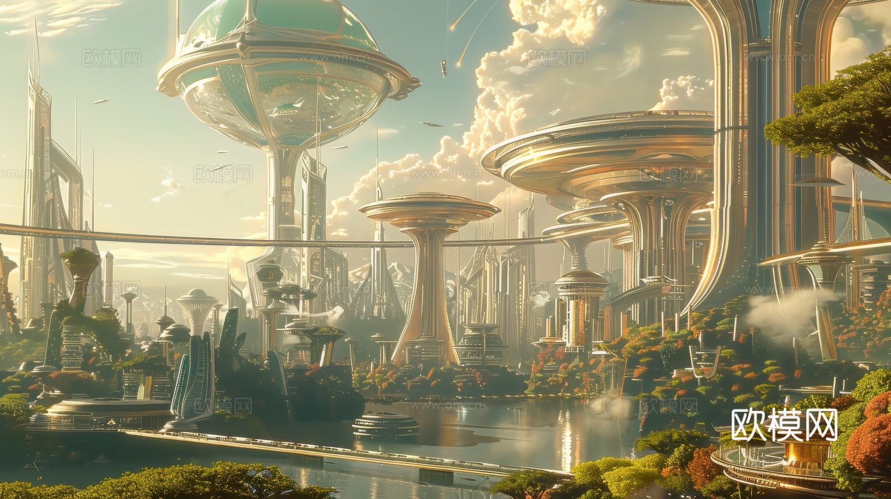 外景未来科幻城市下载（渲染图3）