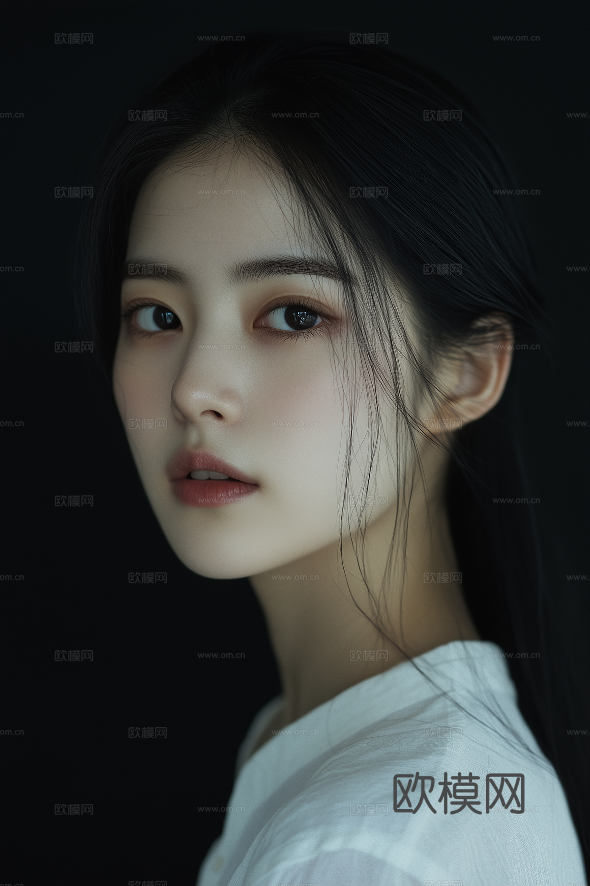 美女人物肖像挂画装饰画
