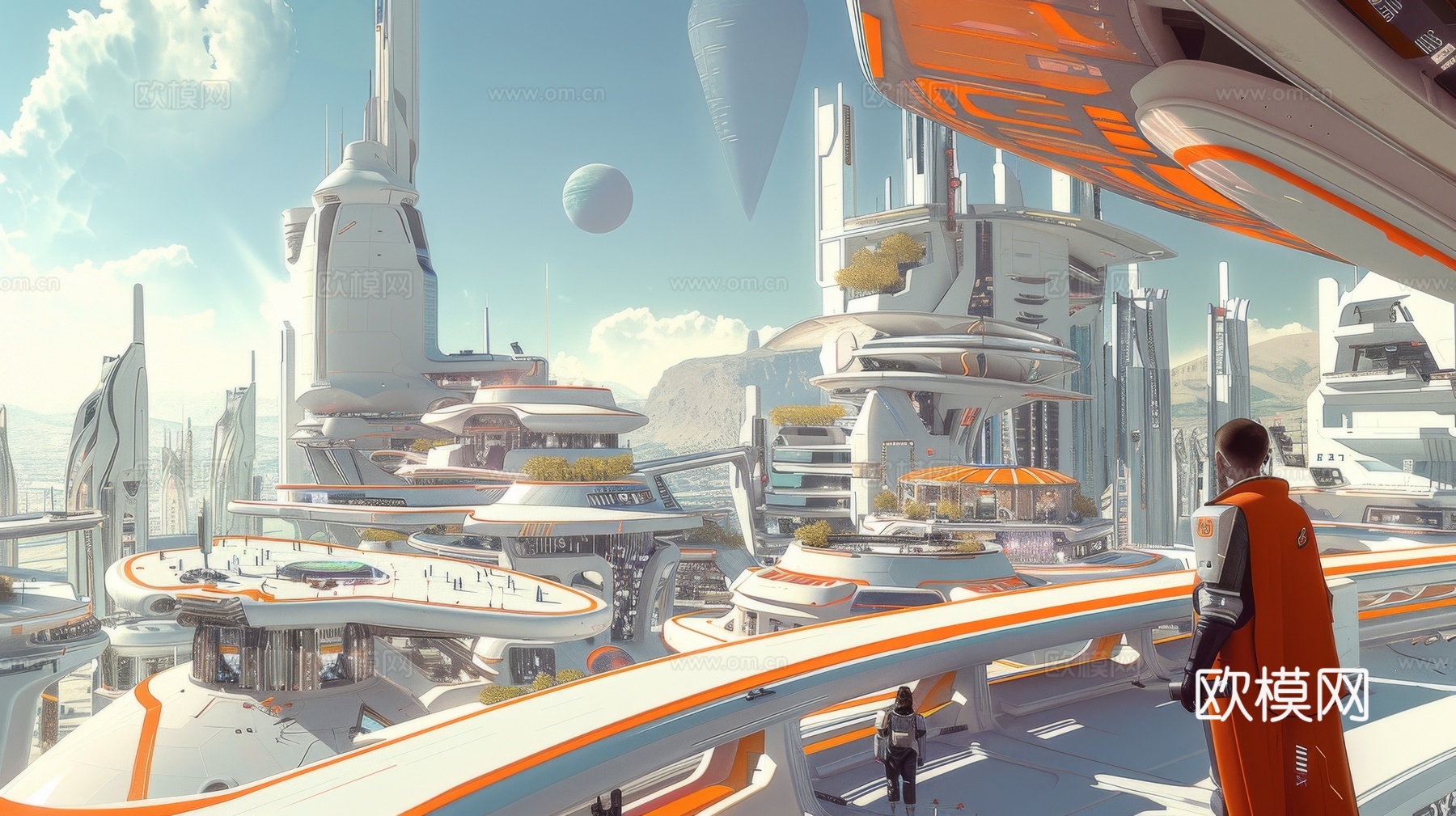 外景未来科幻城市下载（渲染图2）