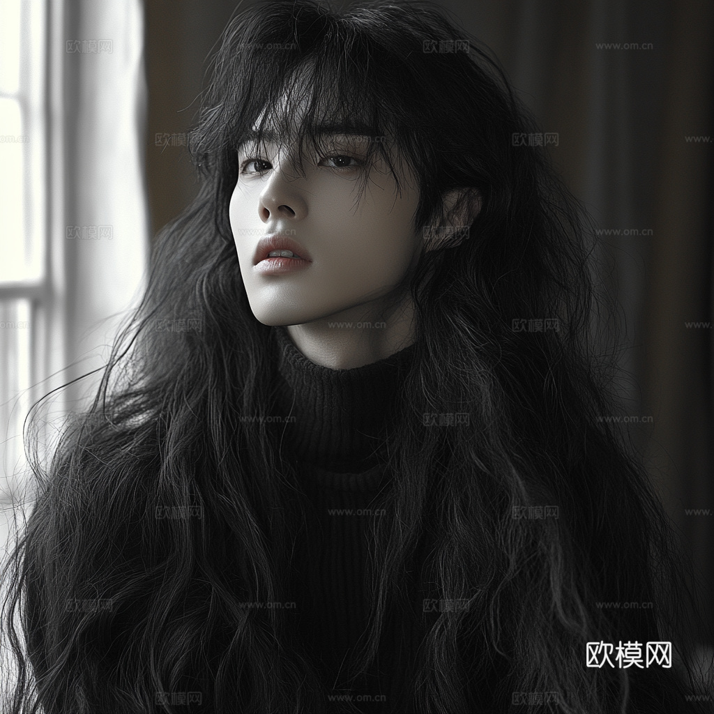 美女人物肖像挂画装饰画