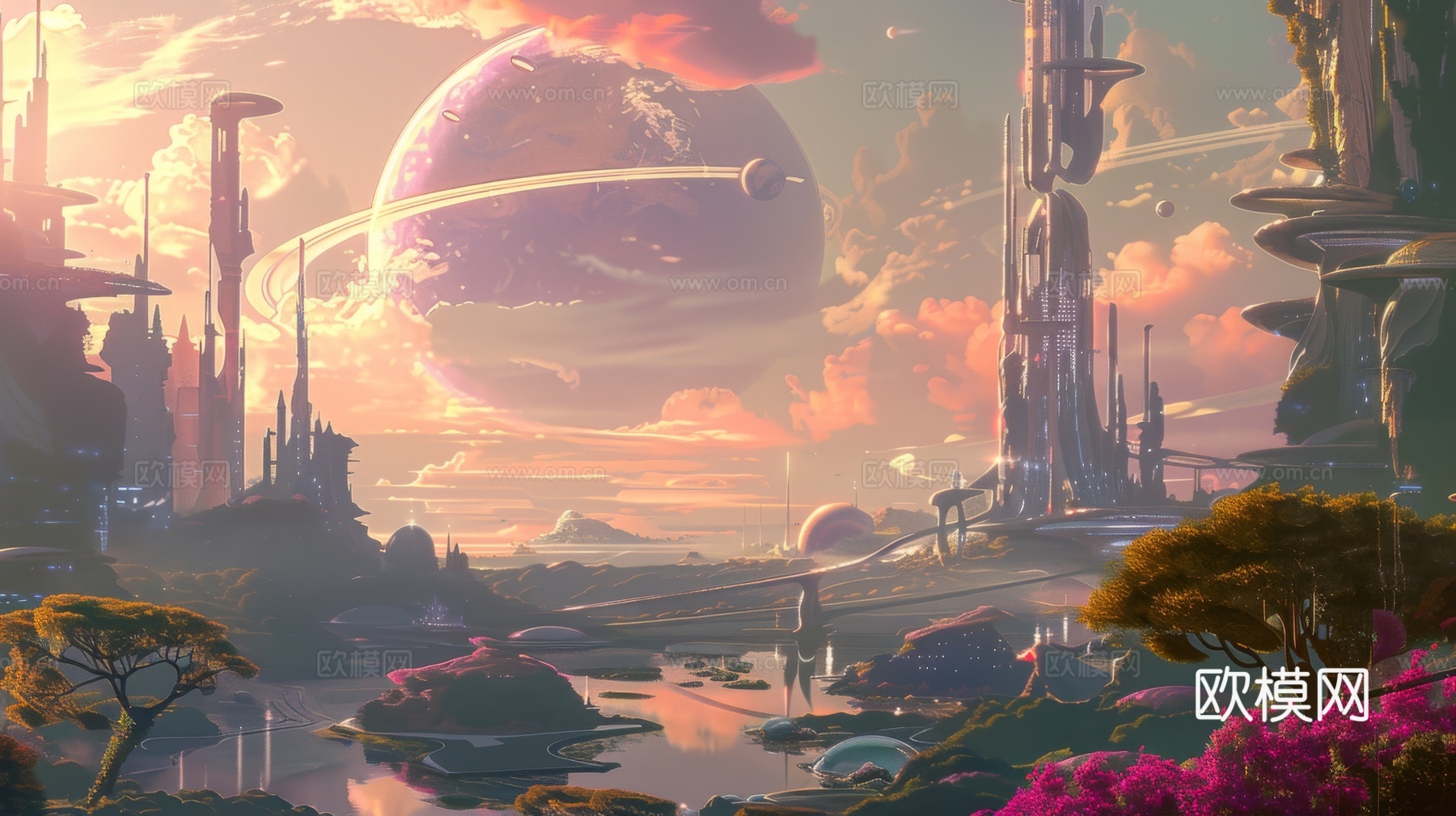 外景未来科幻城市下载（渲染图6）