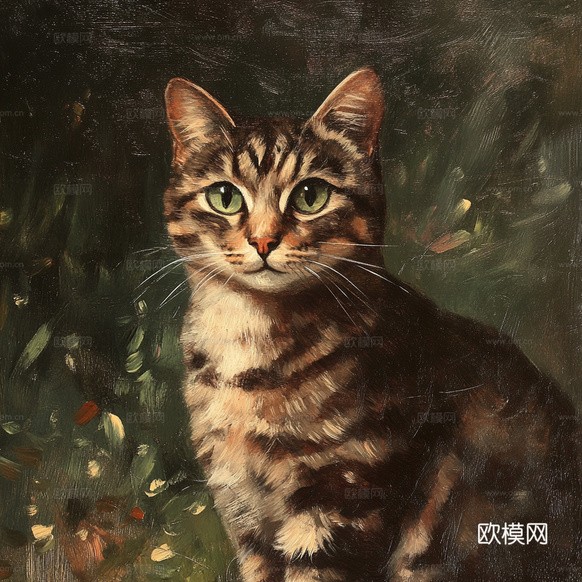 手绘动物装饰画下载(渲染图7)