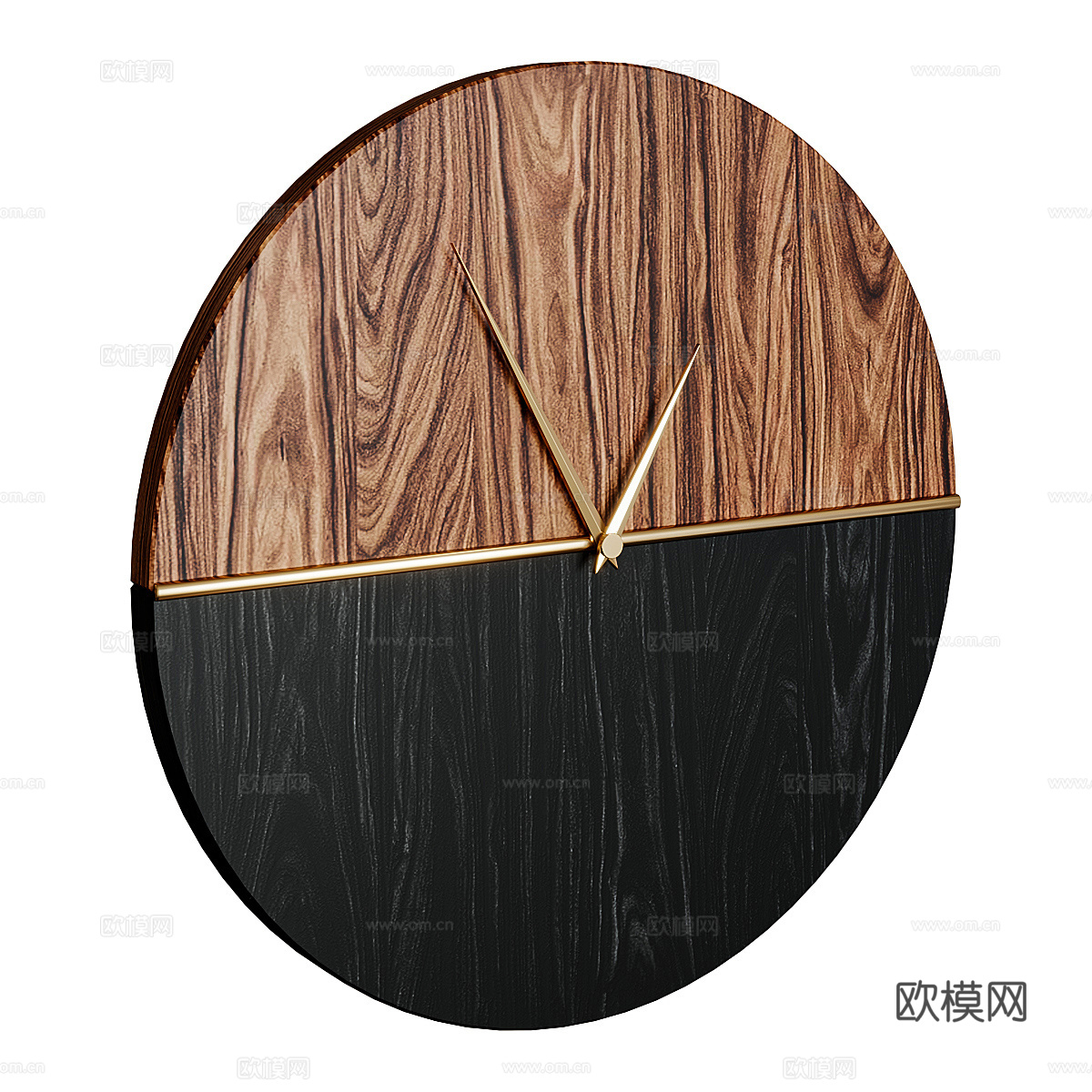 现代意式 Roomton 挂钟3d模型