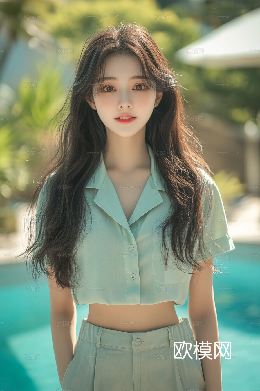 美女人物肖像挂画装饰画