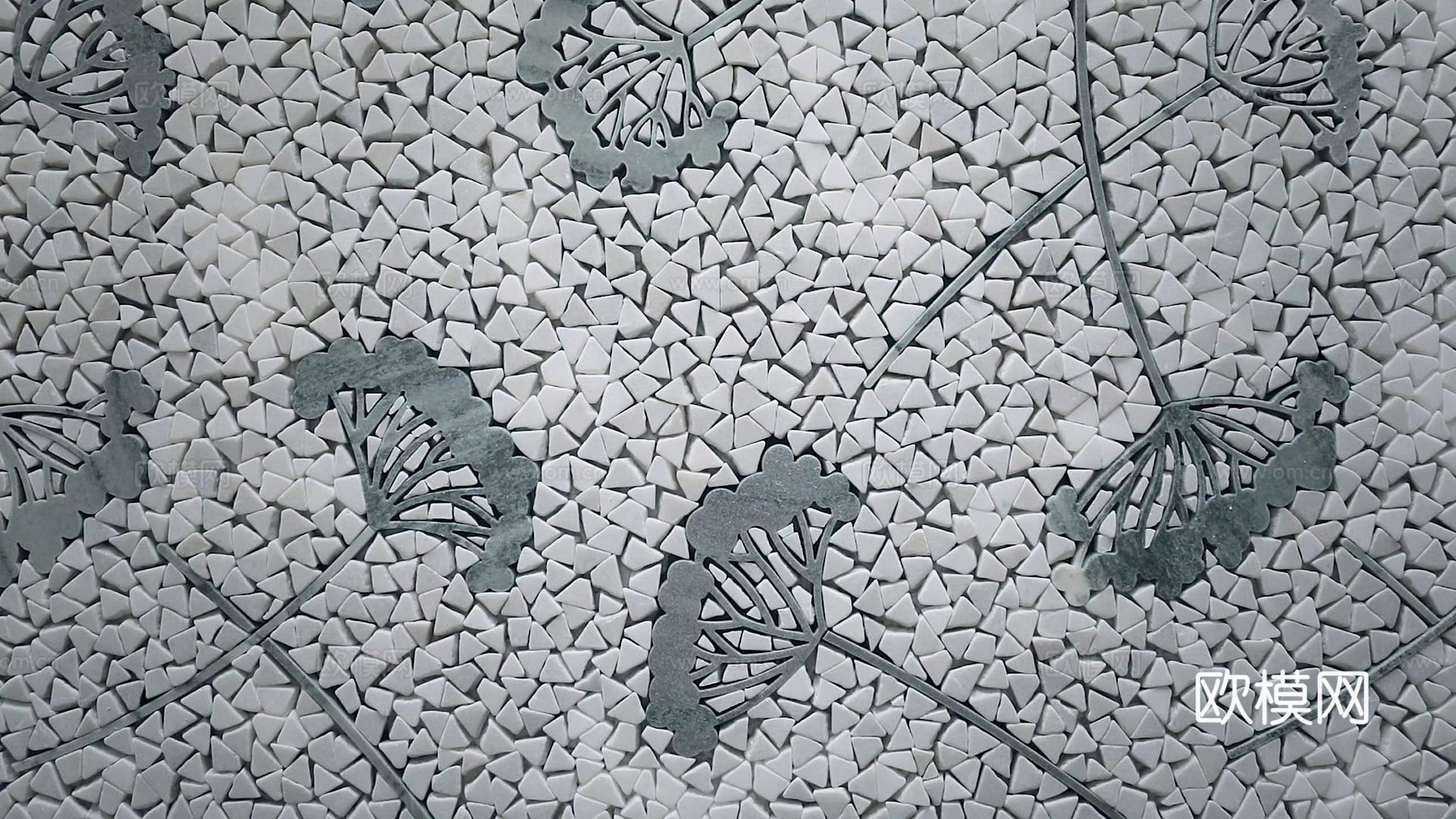 古典浴室地面铺装
