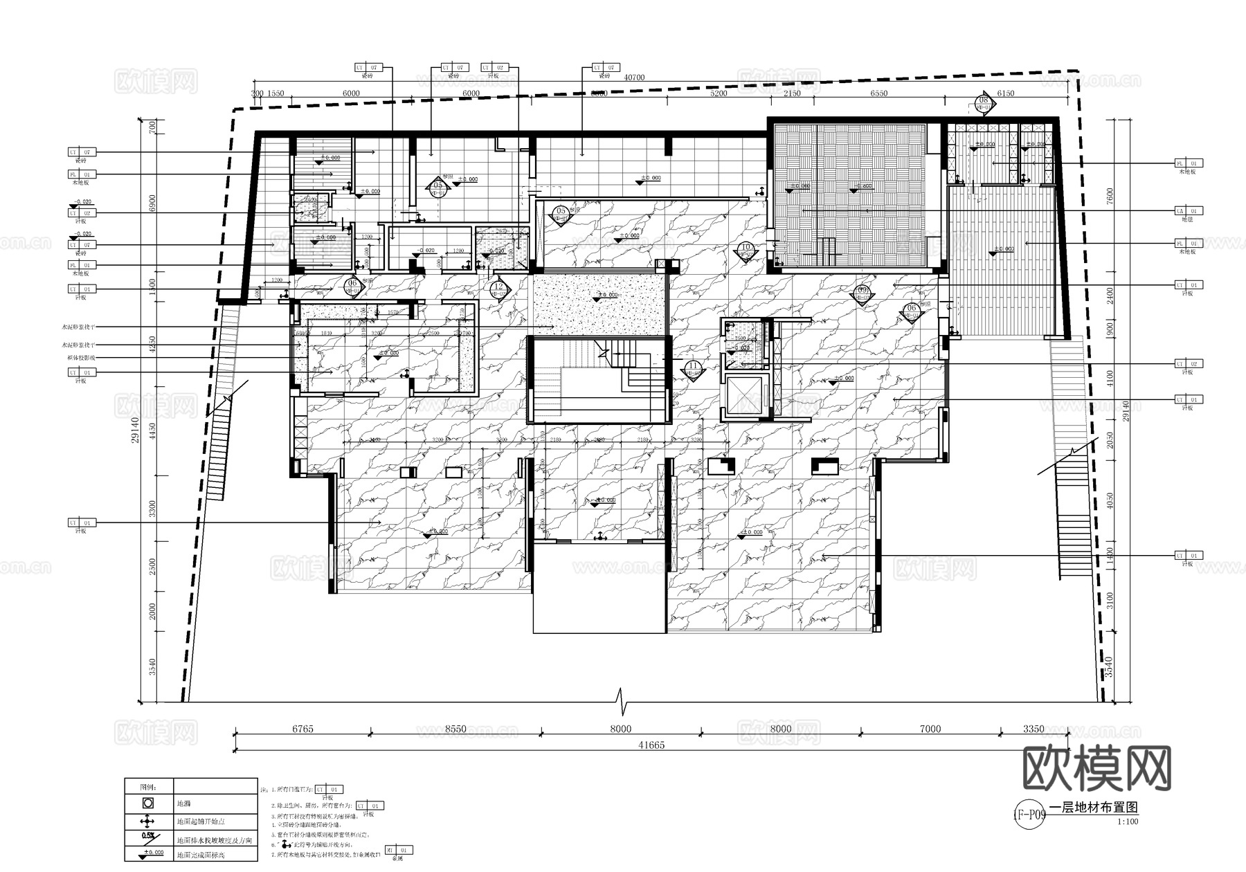 2200㎡别墅豪宅施工详图 家装私宅洋房 农村自建房 家装水cad施工图