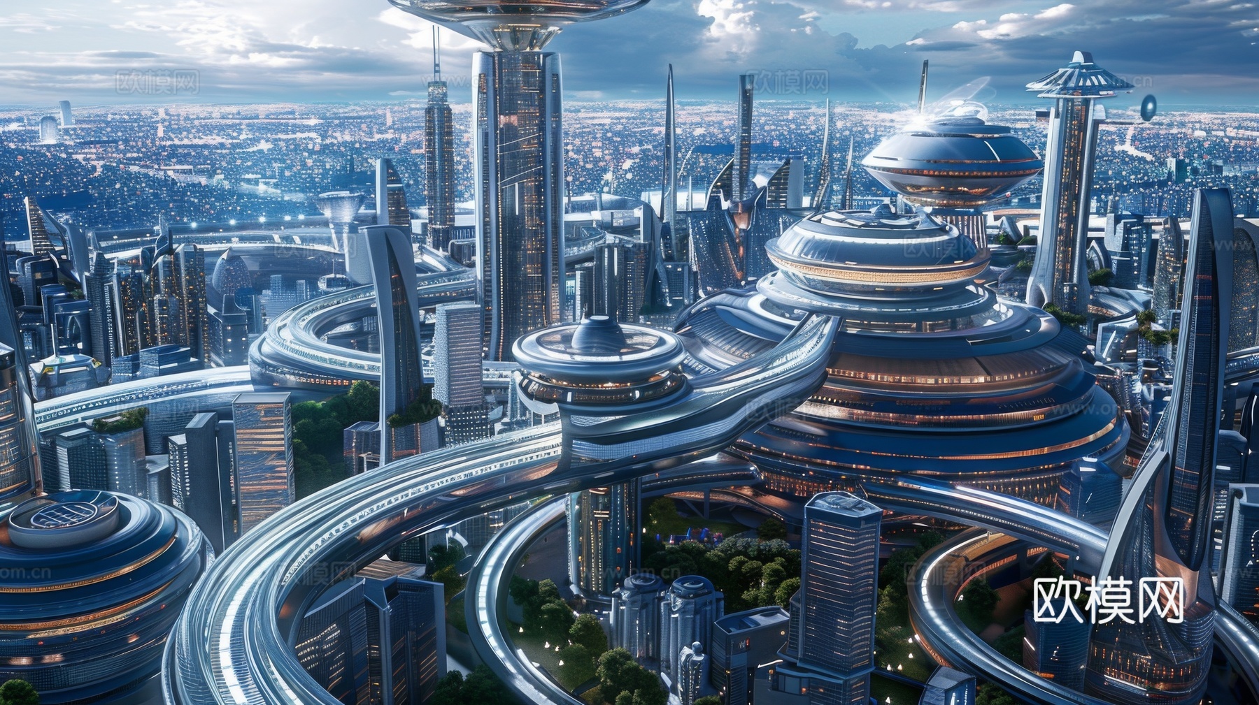 外景未来科幻城市下载（渲染图8）