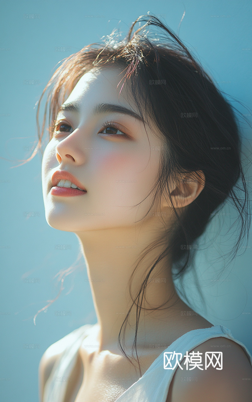 美女人物肖像挂画装饰画下载（渲染图6）