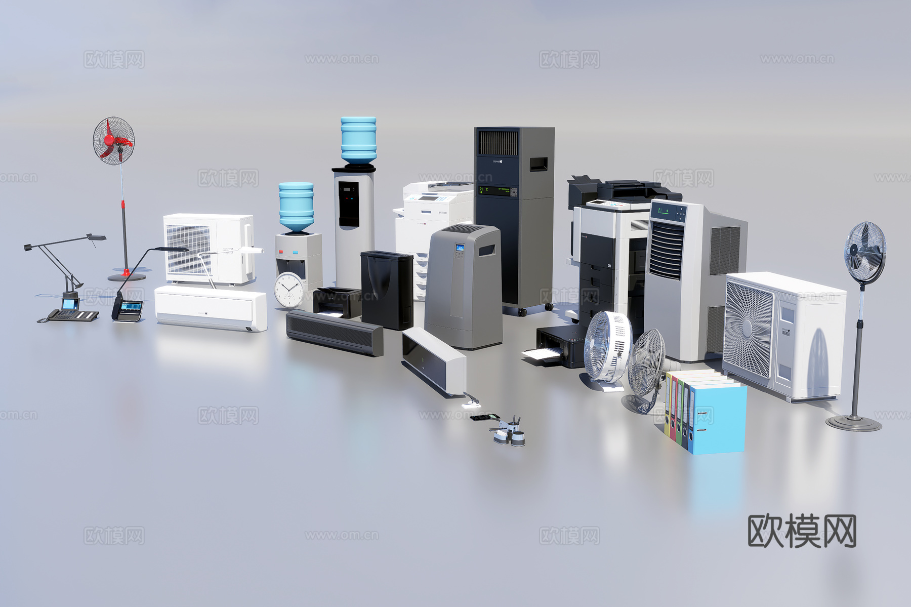 办公电器设备3d模型