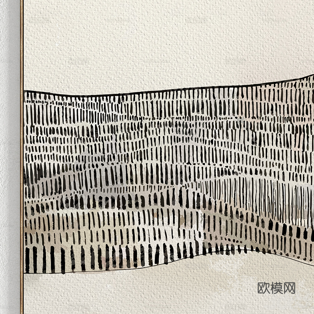 新中式装饰挂画3d模型