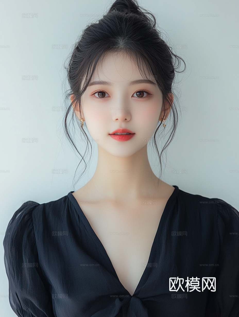 美女人物肖像挂画装饰画