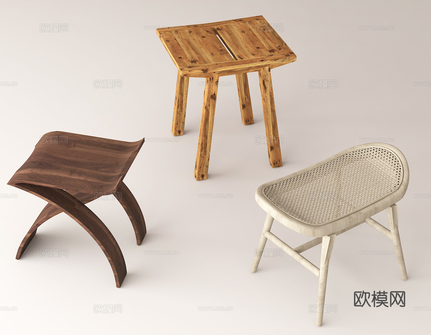小户型家具  休闲座椅 手工工艺座椅su模型