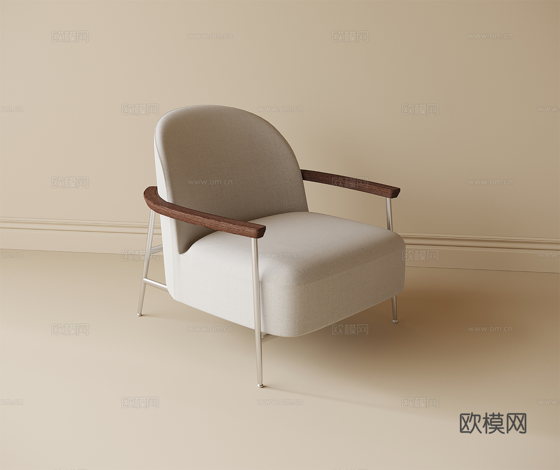 现代单人沙发 休闲椅 单椅su模型
