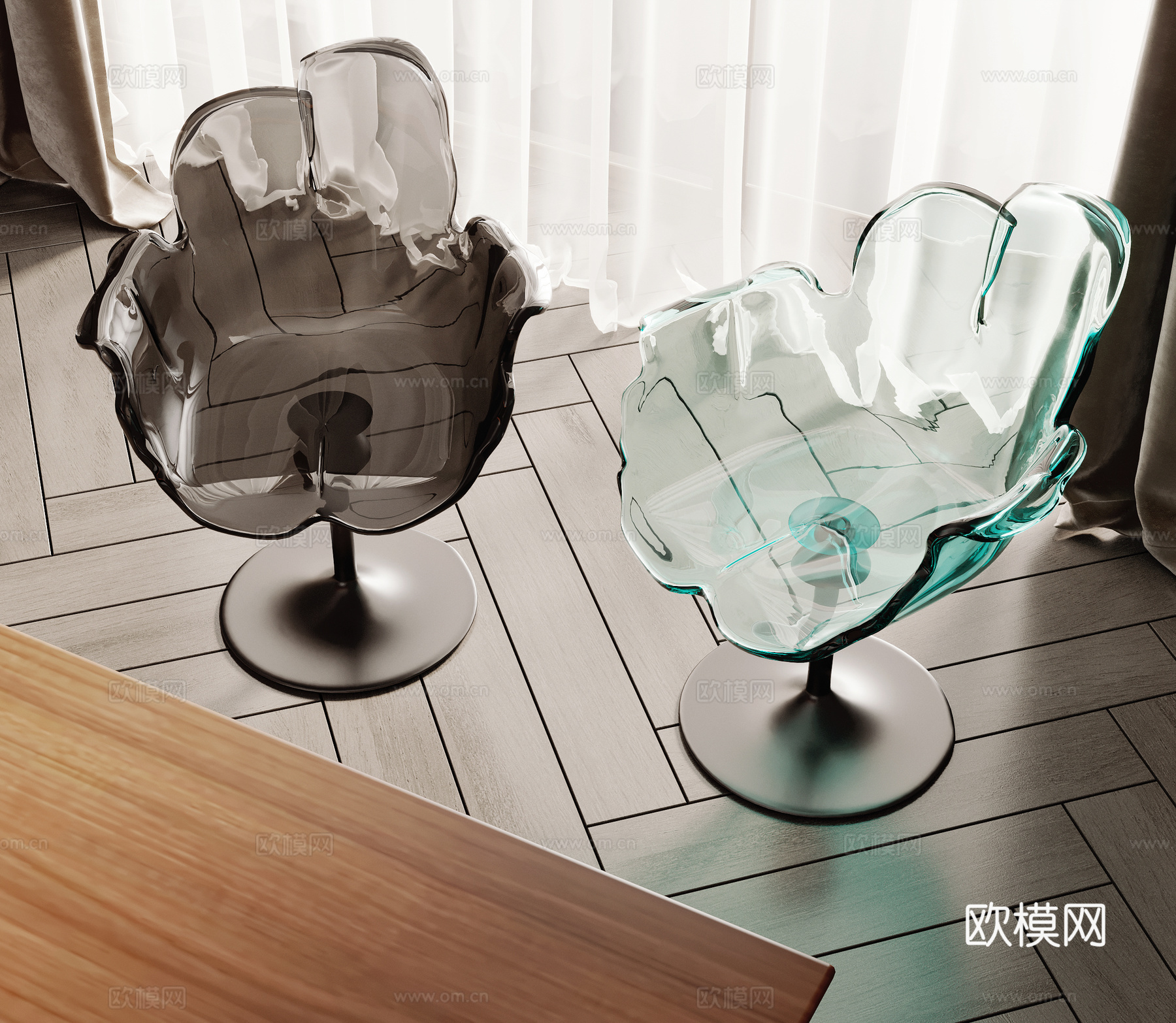 现代Edra餐椅3d模型