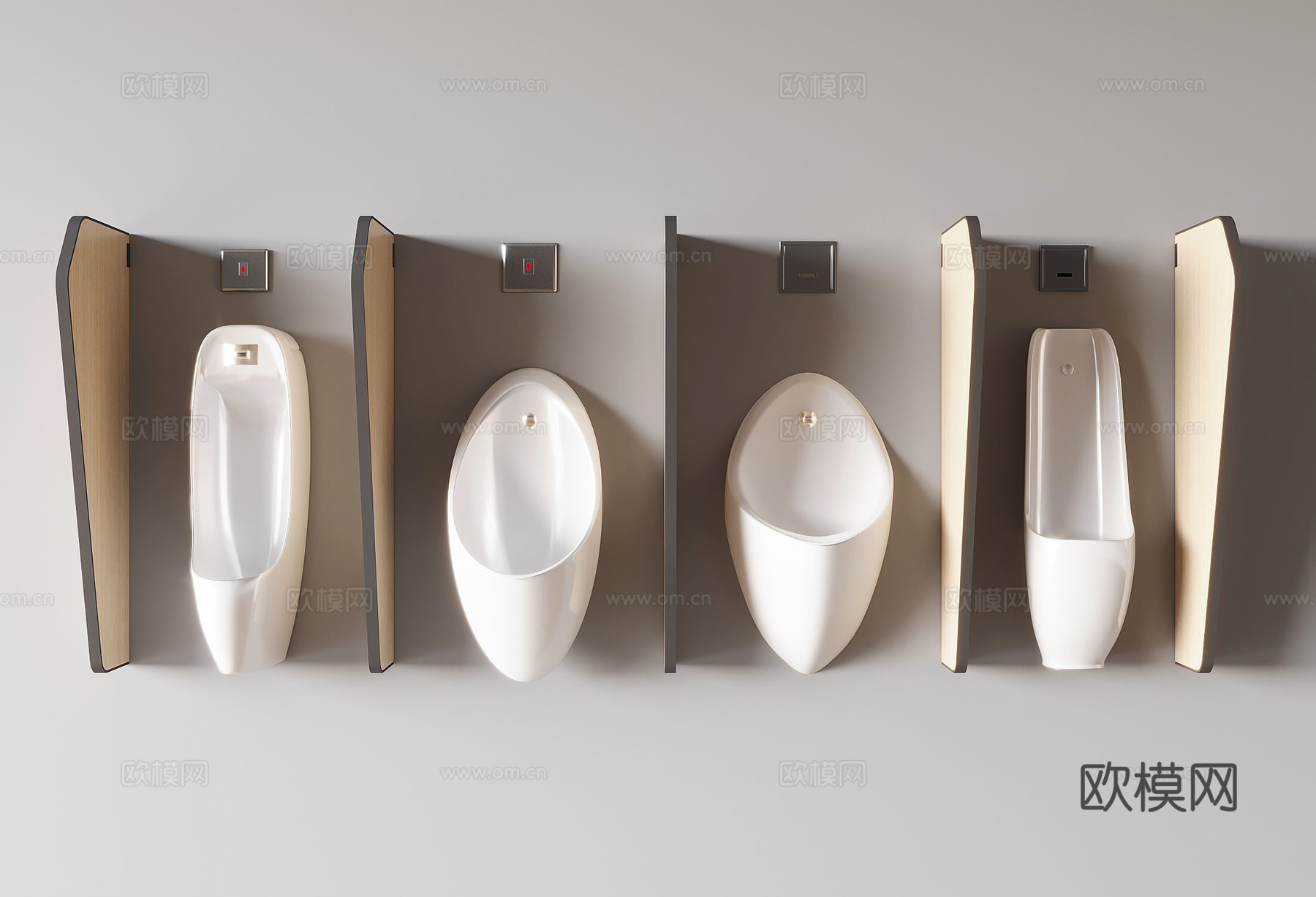 小便斗小便器尿斗su模型