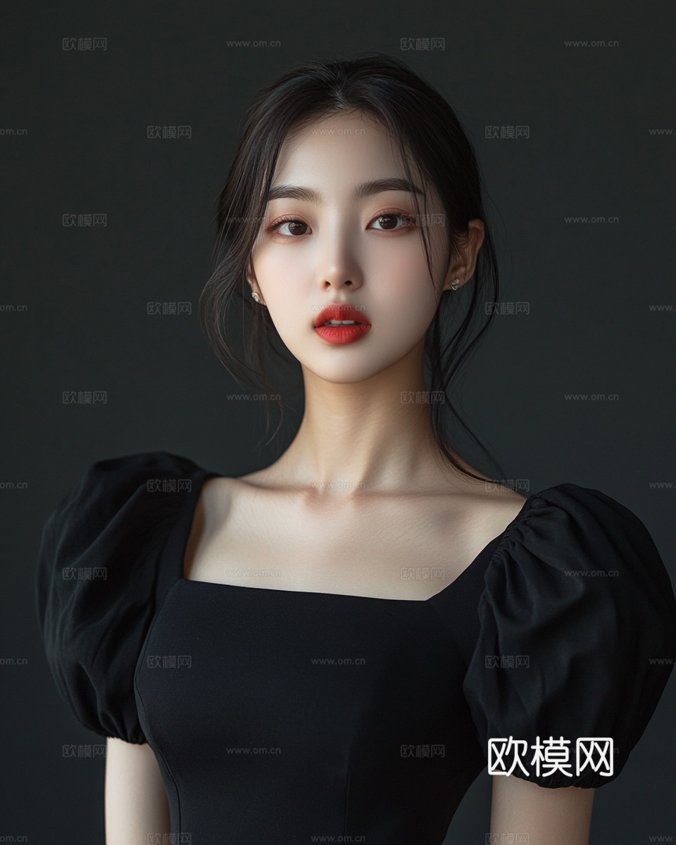 美女人物肖像挂画装饰画